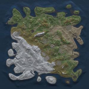 Thumbnail Rust Map: Procedural Map, Size: 4250, Seed: 587151117, 17 Monuments