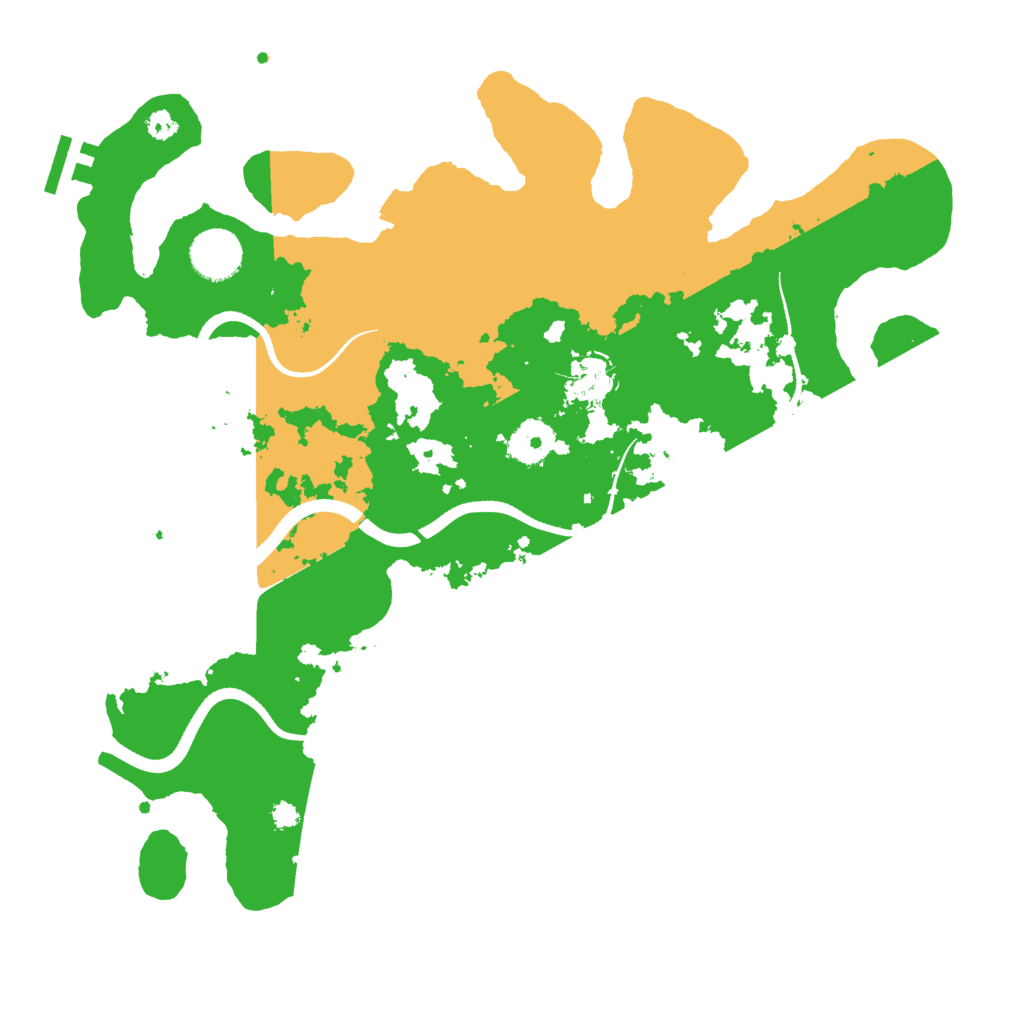 Biome Rust Map: Procedural Map, Size: 3500, Seed: 352614791