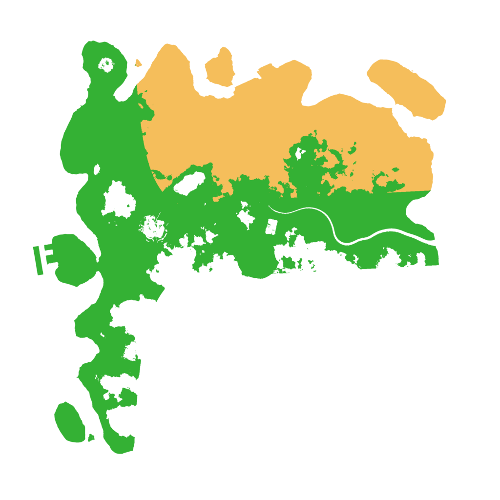 Biome Rust Map: Procedural Map, Size: 3500, Seed: 46684