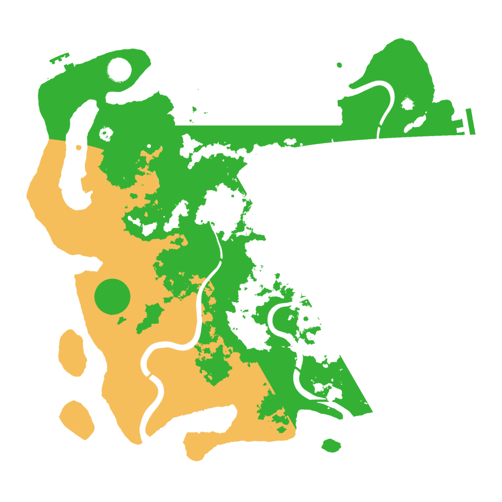 Biome Rust Map: Procedural Map, Size: 3700, Seed: 1761624629