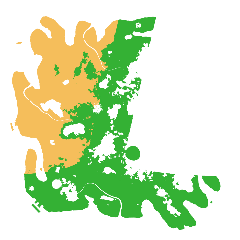 Biome Rust Map: Procedural Map, Size: 4500, Seed: 54592021