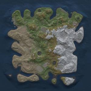 Thumbnail Rust Map: Procedural Map, Size: 3500, Seed: 656543469, 16 Monuments