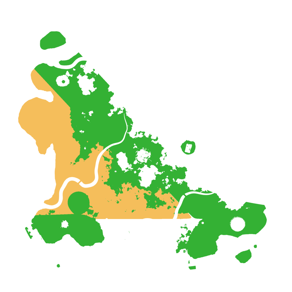 Biome Rust Map: Procedural Map, Size: 3550, Seed: 77304175
