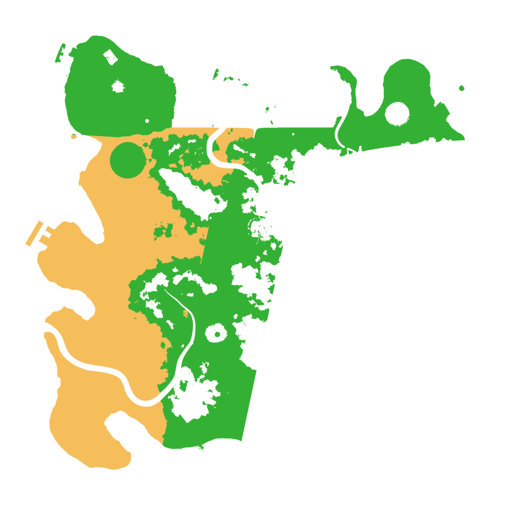 Biome Rust Map: Procedural Map, Size: 3800, Seed: 67492