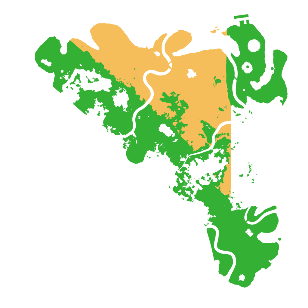 Biome Rust Map: Procedural Map, Size: 4300, Seed: 9174325