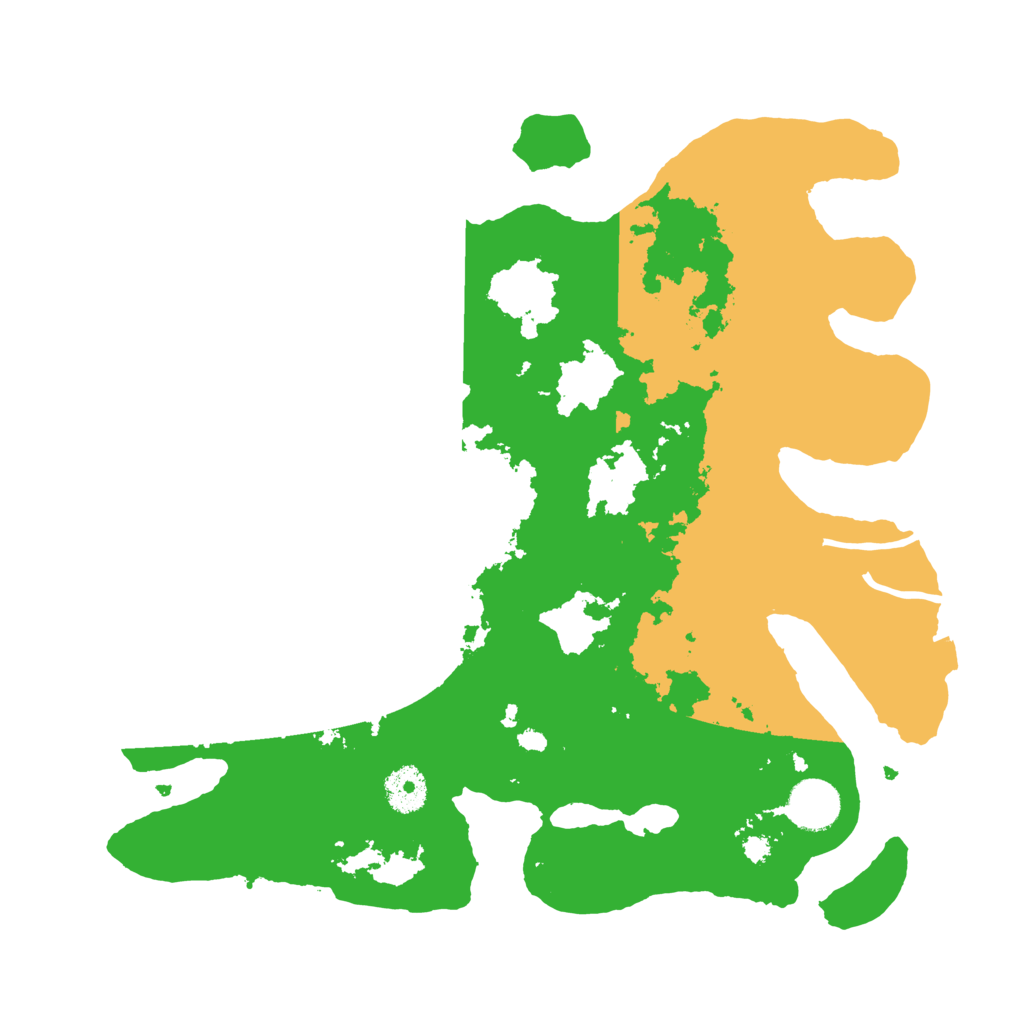 Biome Rust Map: Procedural Map, Size: 3500, Seed: 1587