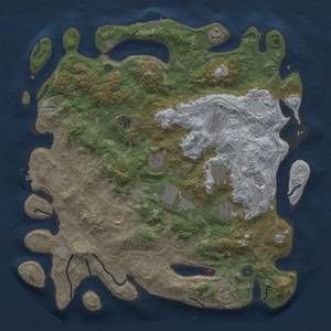 Thumbnail Rust Map: Procedural Map, Size: 4500, Seed: 1201943432, 18 Monuments