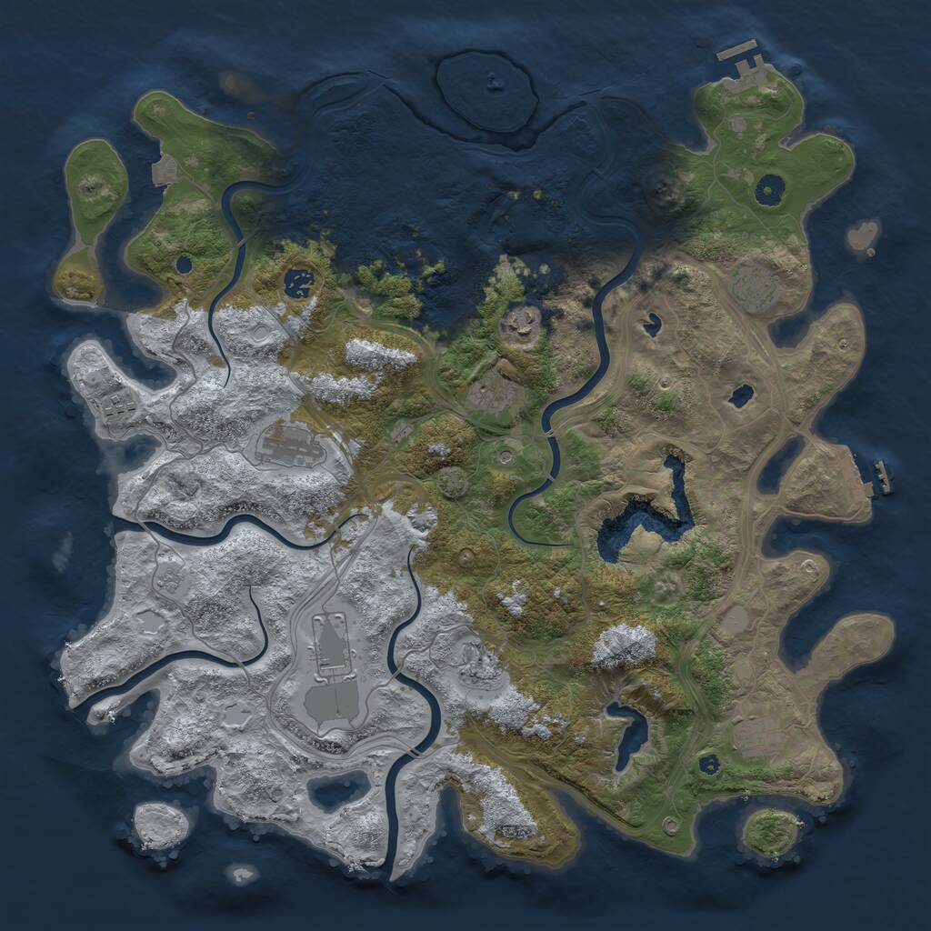 Rust Map: Procedural Map, Size: 4567, Seed: 20230203, 15 Monuments