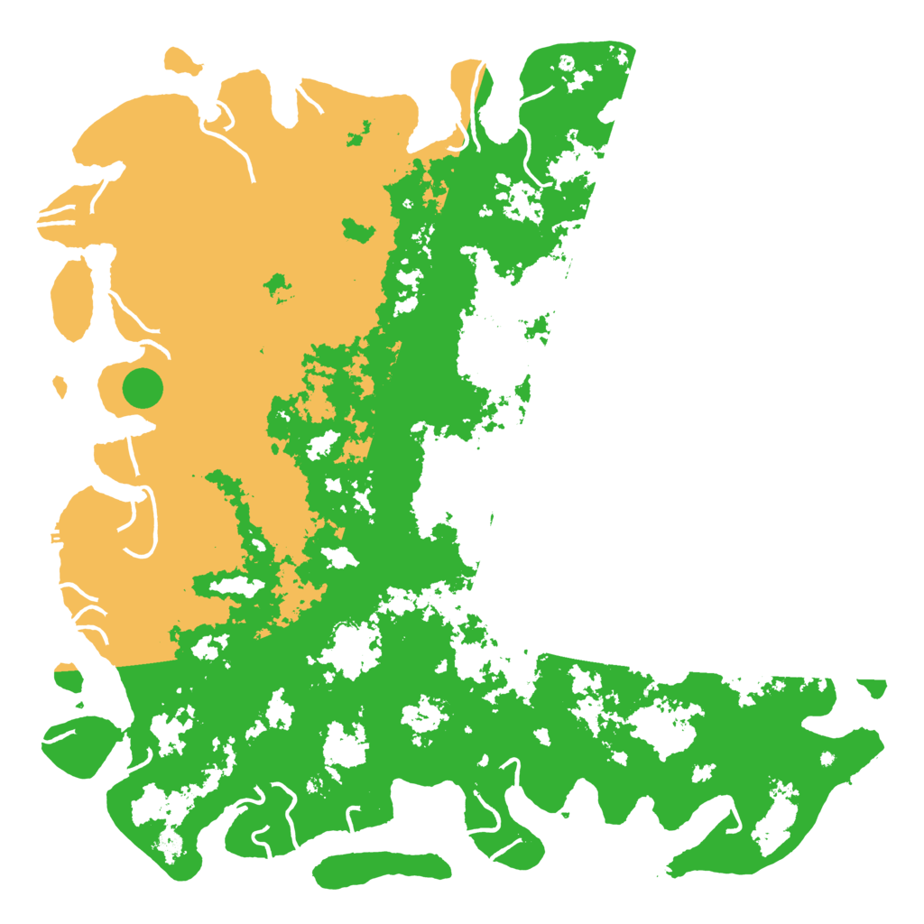 Biome Rust Map: Procedural Map, Size: 6000, Seed: 1989255