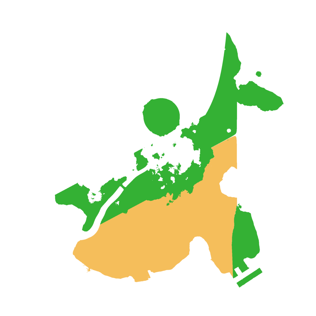 Biome Rust Map: Procedural Map, Size: 2300, Seed: 246580895