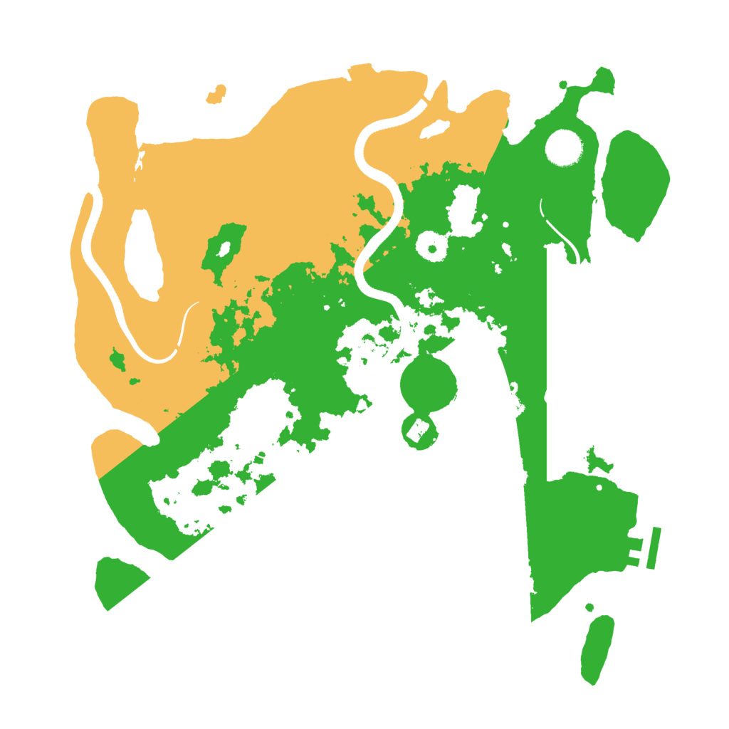 Biome Rust Map: Procedural Map, Size: 3500, Seed: 1593191368