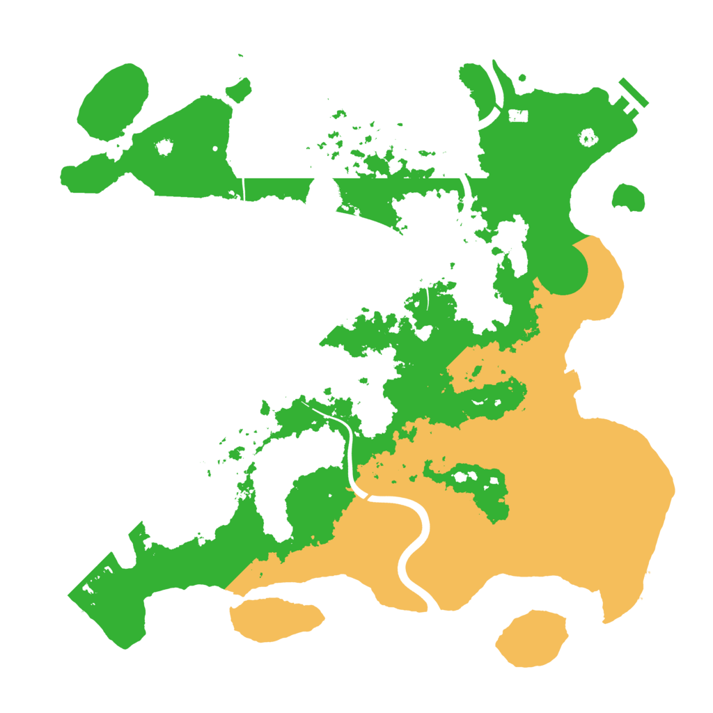 Biome Rust Map: Procedural Map, Size: 3950, Seed: 87683347