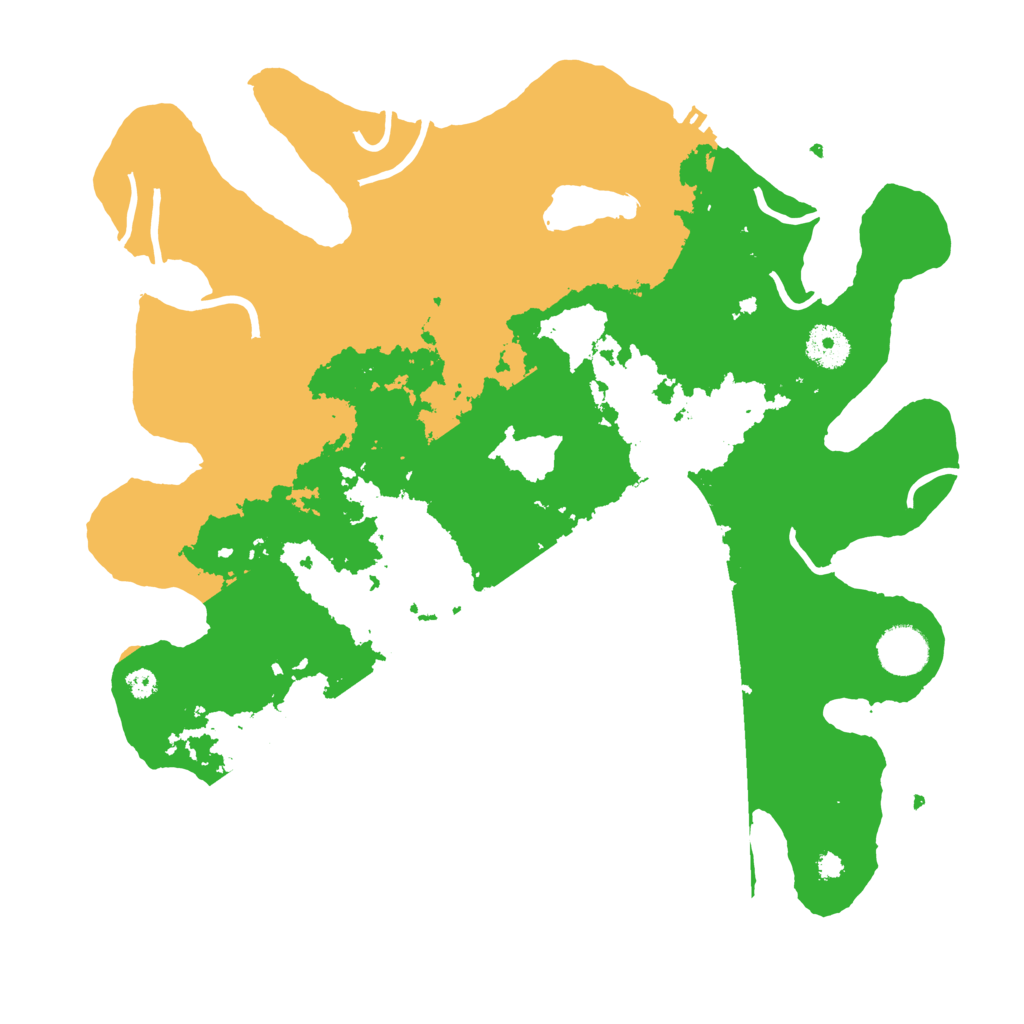 Biome Rust Map: Procedural Map, Size: 3600, Seed: 8674509