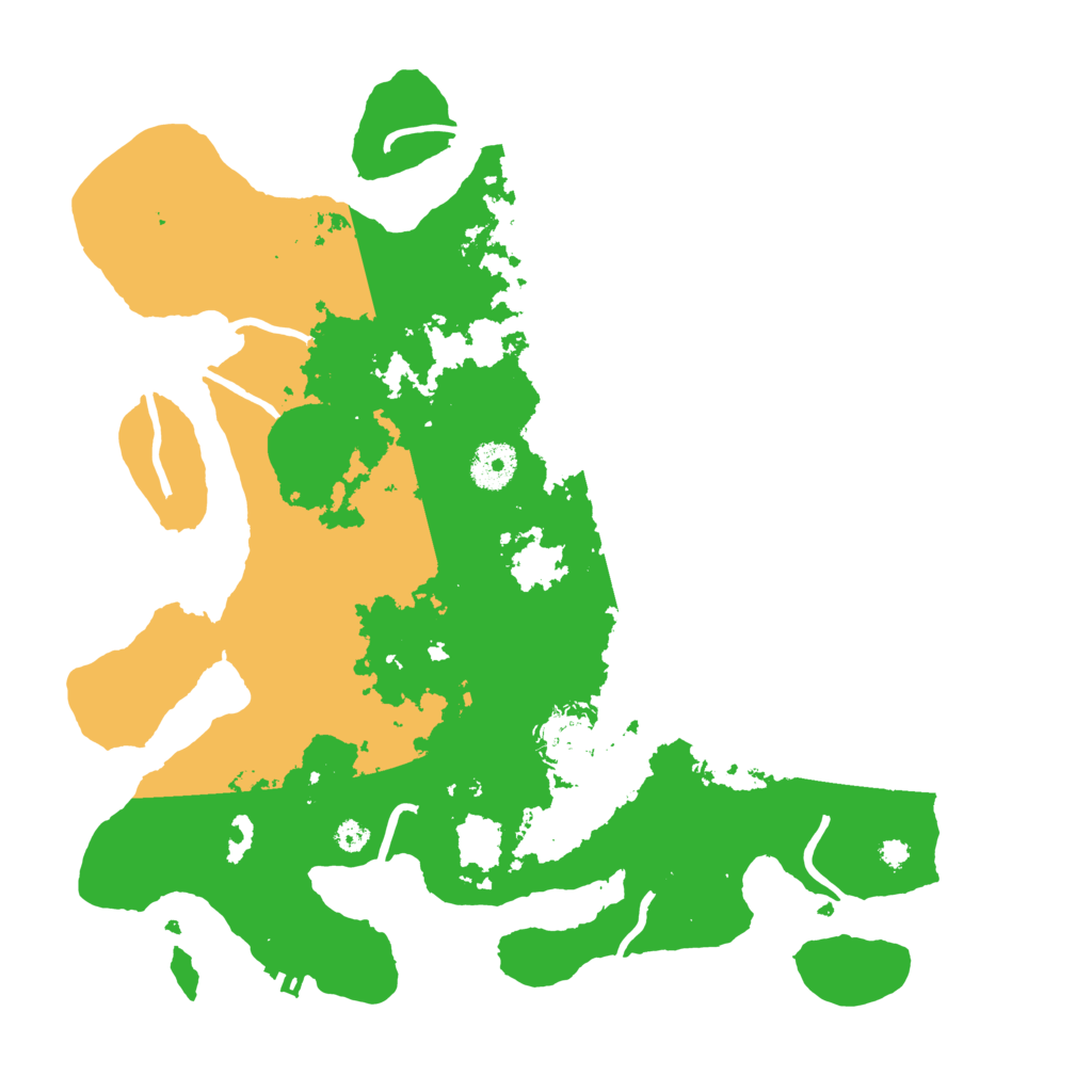 Biome Rust Map: Procedural Map, Size: 3500, Seed: 1325837669