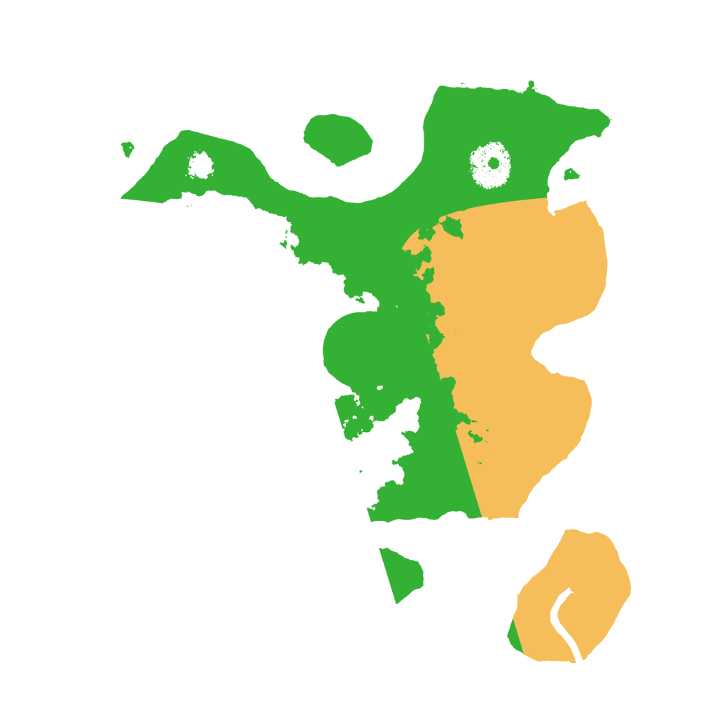 Biome Rust Map: Procedural Map, Size: 2500, Seed: 109463