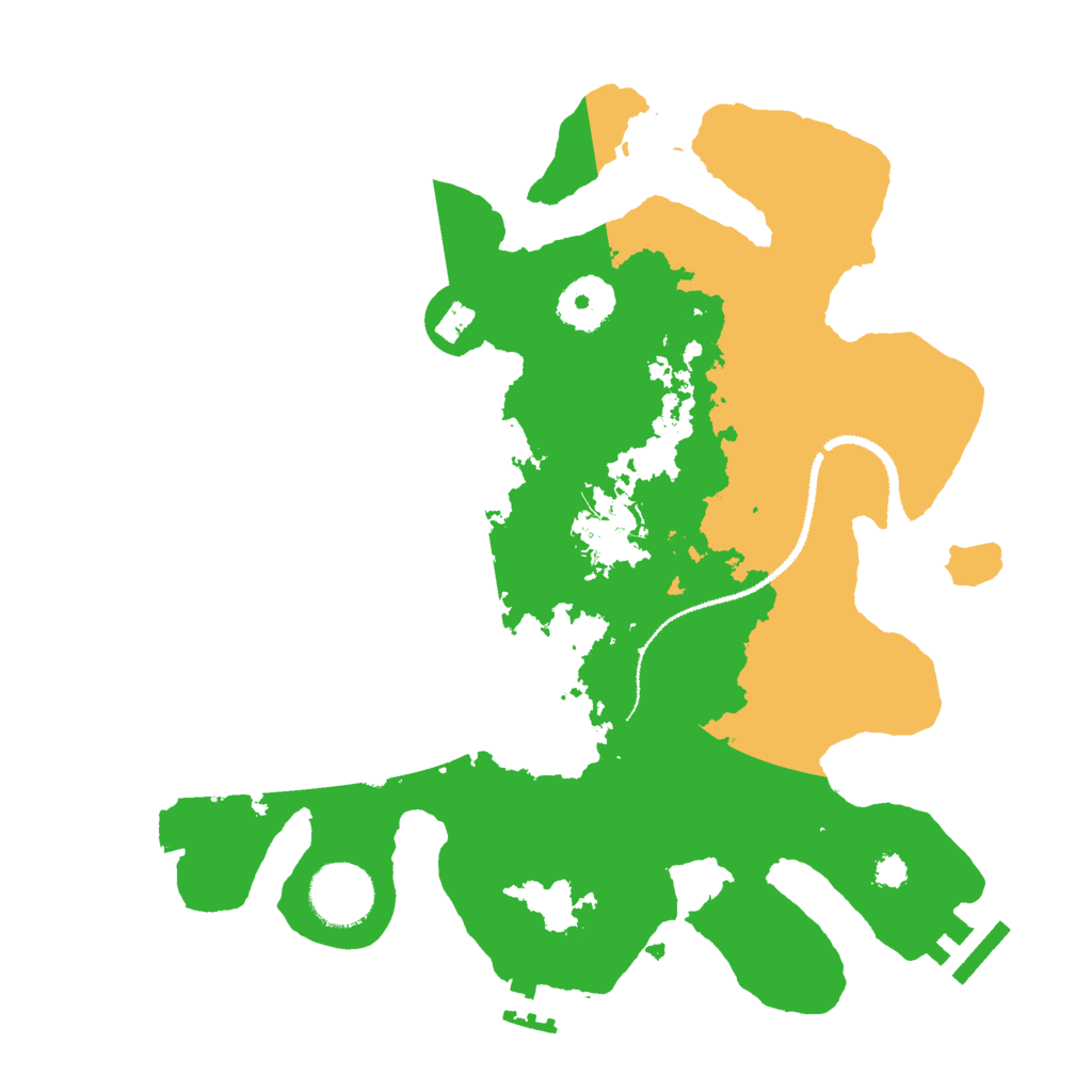 Biome Rust Map: Procedural Map, Size: 3000, Seed: 118354271