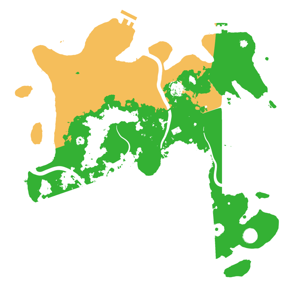 Biome Rust Map: Procedural Map, Size: 3500, Seed: 394569857