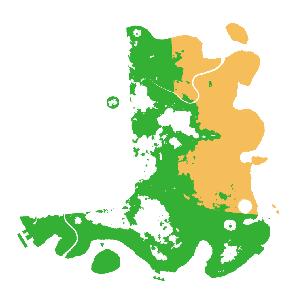 Biome Rust Map: Procedural Map, Size: 3800, Seed: 978051687