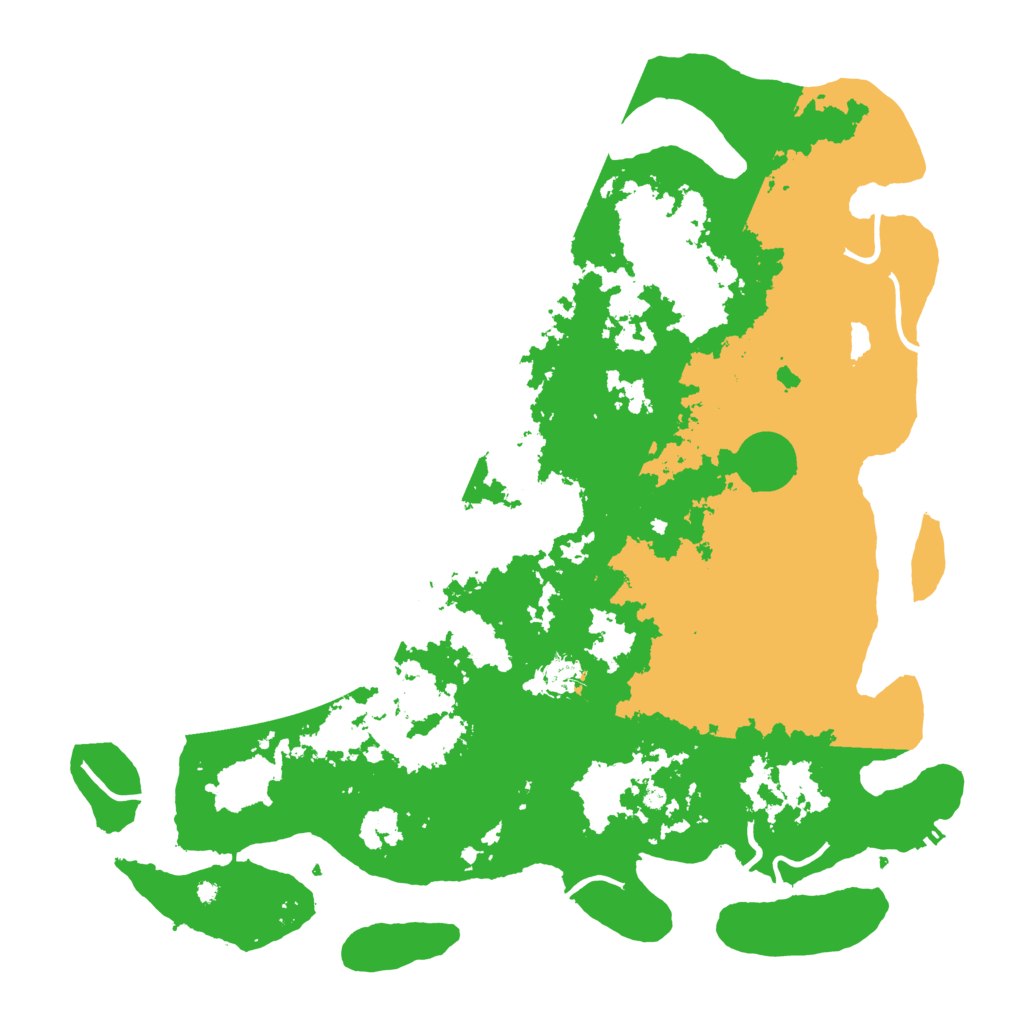 Biome Rust Map: Procedural Map, Size: 4500, Seed: 118660783