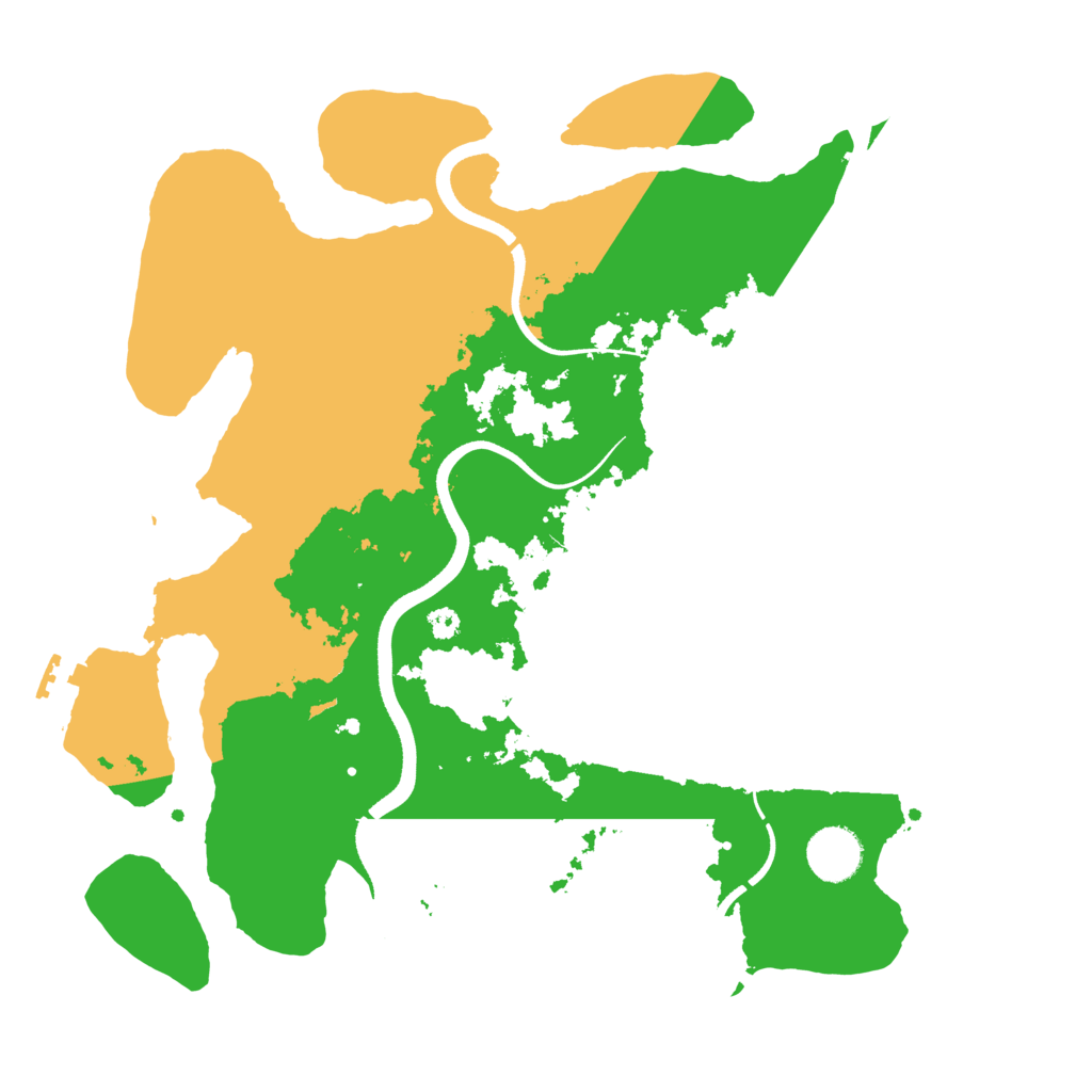 Biome Rust Map: Procedural Map, Size: 3500, Seed: 573859219