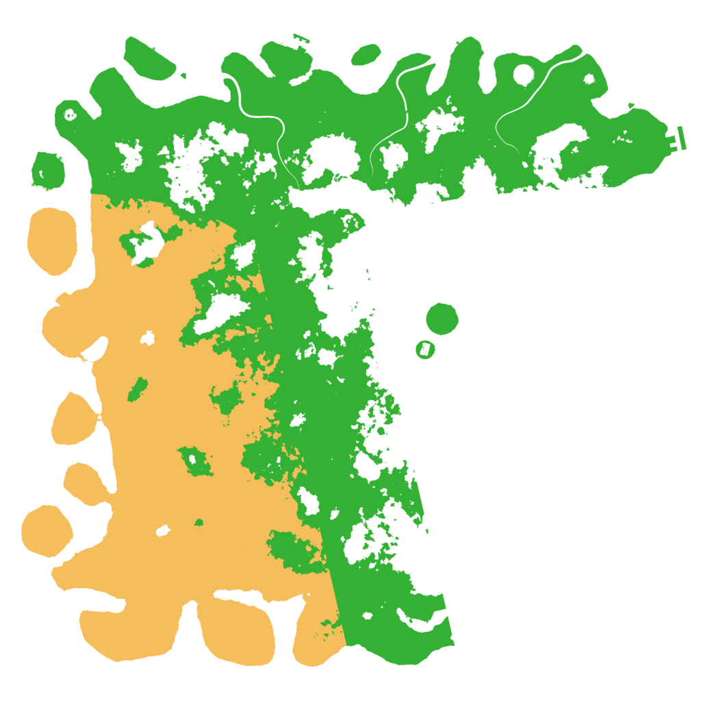 Biome Rust Map: Procedural Map, Size: 6000, Seed: 1673588204