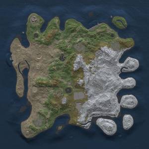 Thumbnail Rust Map: Procedural Map, Size: 3600, Seed: 707106781, 17 Monuments