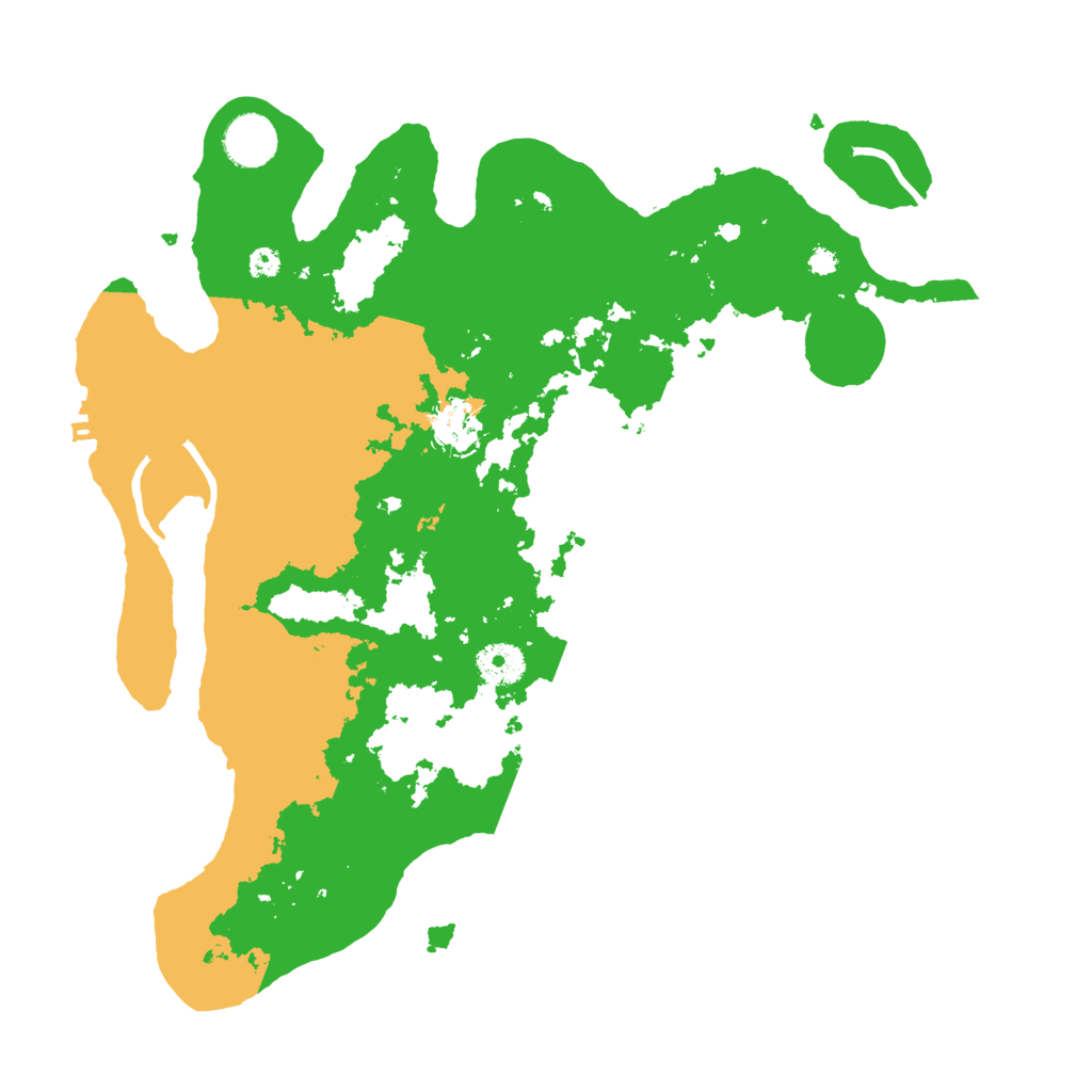 Biome Rust Map: Procedural Map, Size: 3600, Seed: 707106781