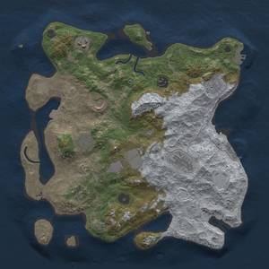 Thumbnail Rust Map: Procedural Map, Size: 3500, Seed: 103059741, 16 Monuments