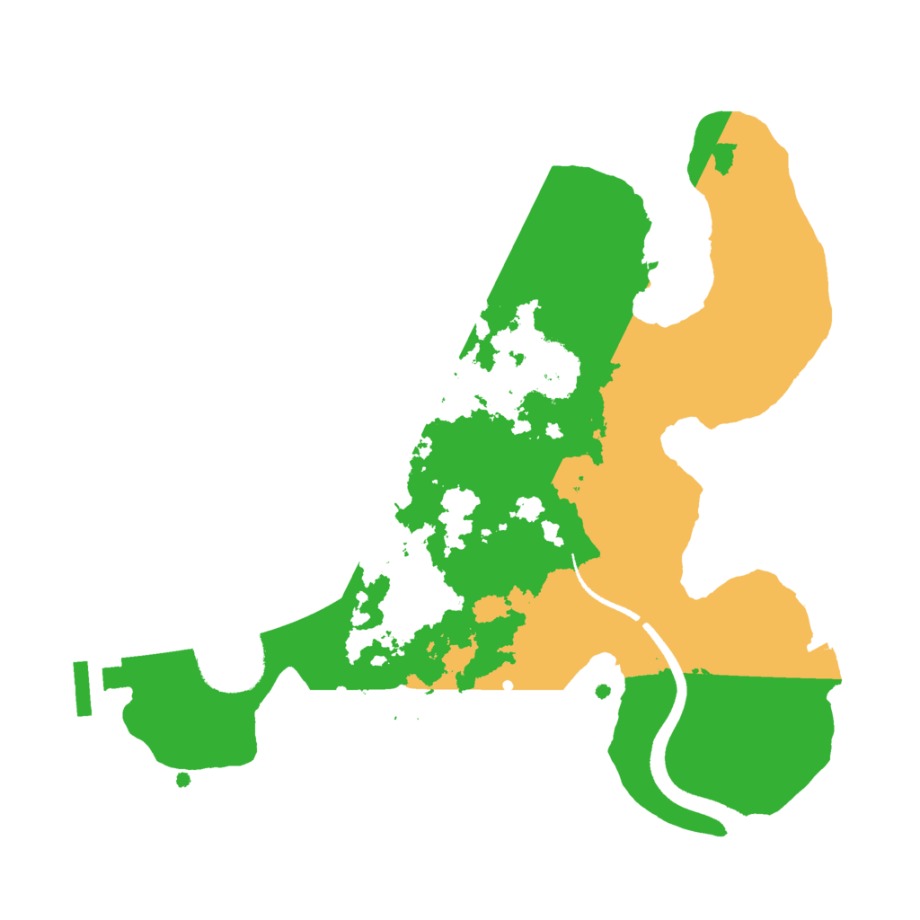 Biome Rust Map: Procedural Map, Size: 2500, Seed: 45124