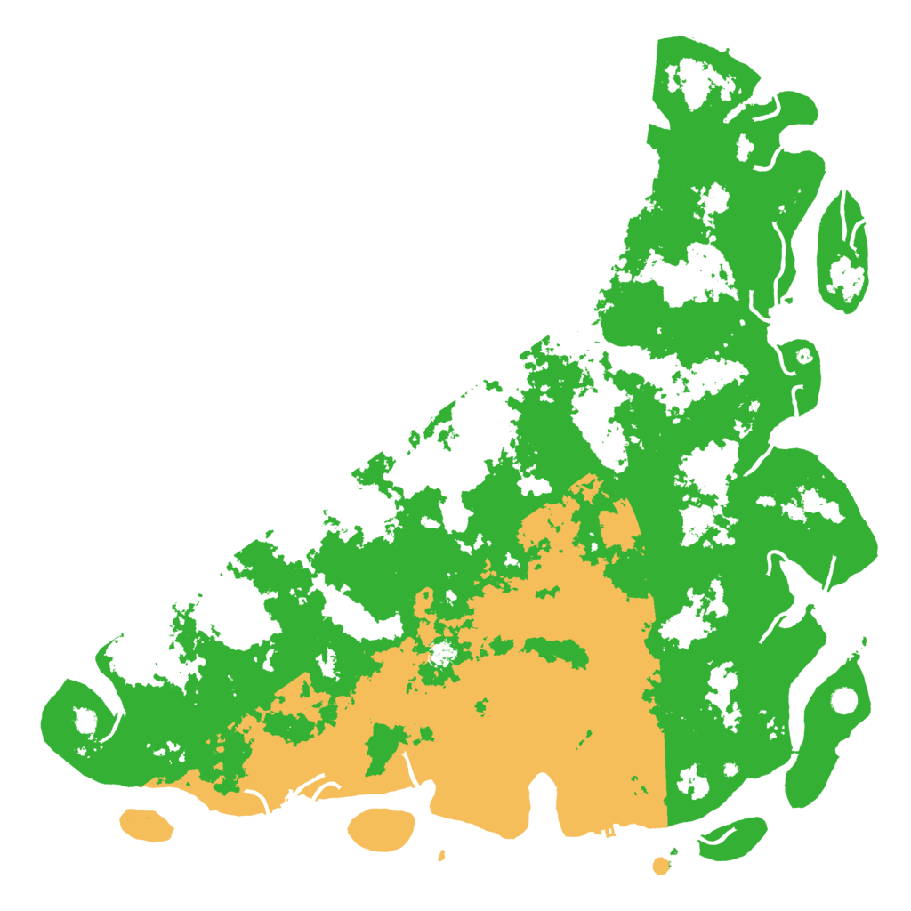 Biome Rust Map: Procedural Map, Size: 6000, Seed: 76239