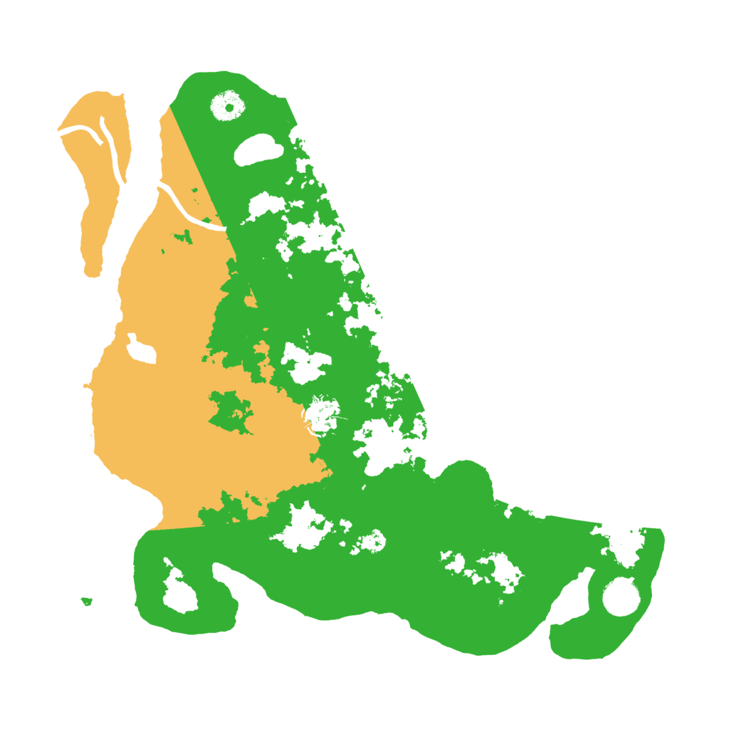 Biome Rust Map: Procedural Map, Size: 3500, Seed: 1774952374