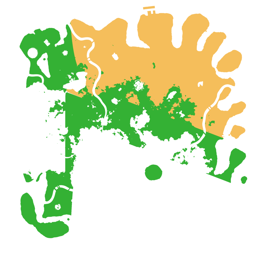 Biome Rust Map: Procedural Map, Size: 4500, Seed: 719133040