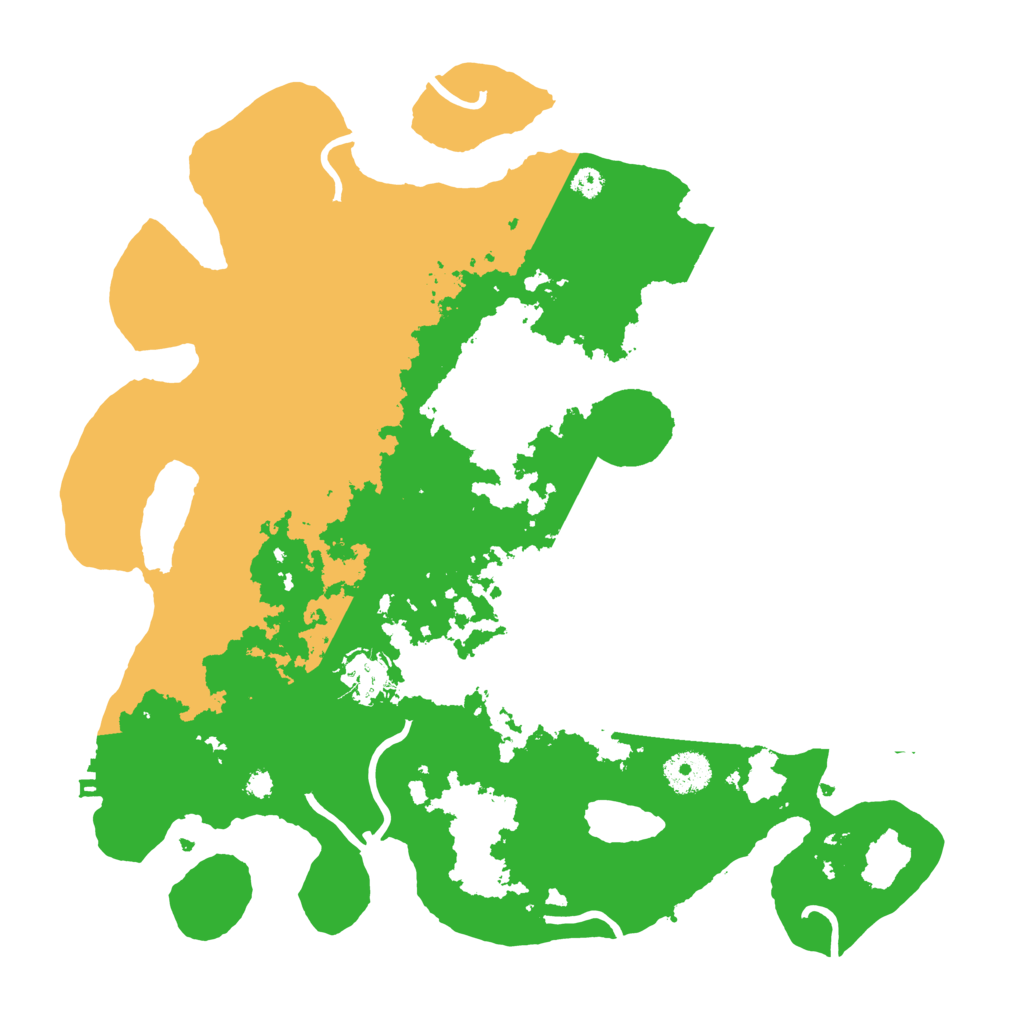 Biome Rust Map: Procedural Map, Size: 3500, Seed: 64844