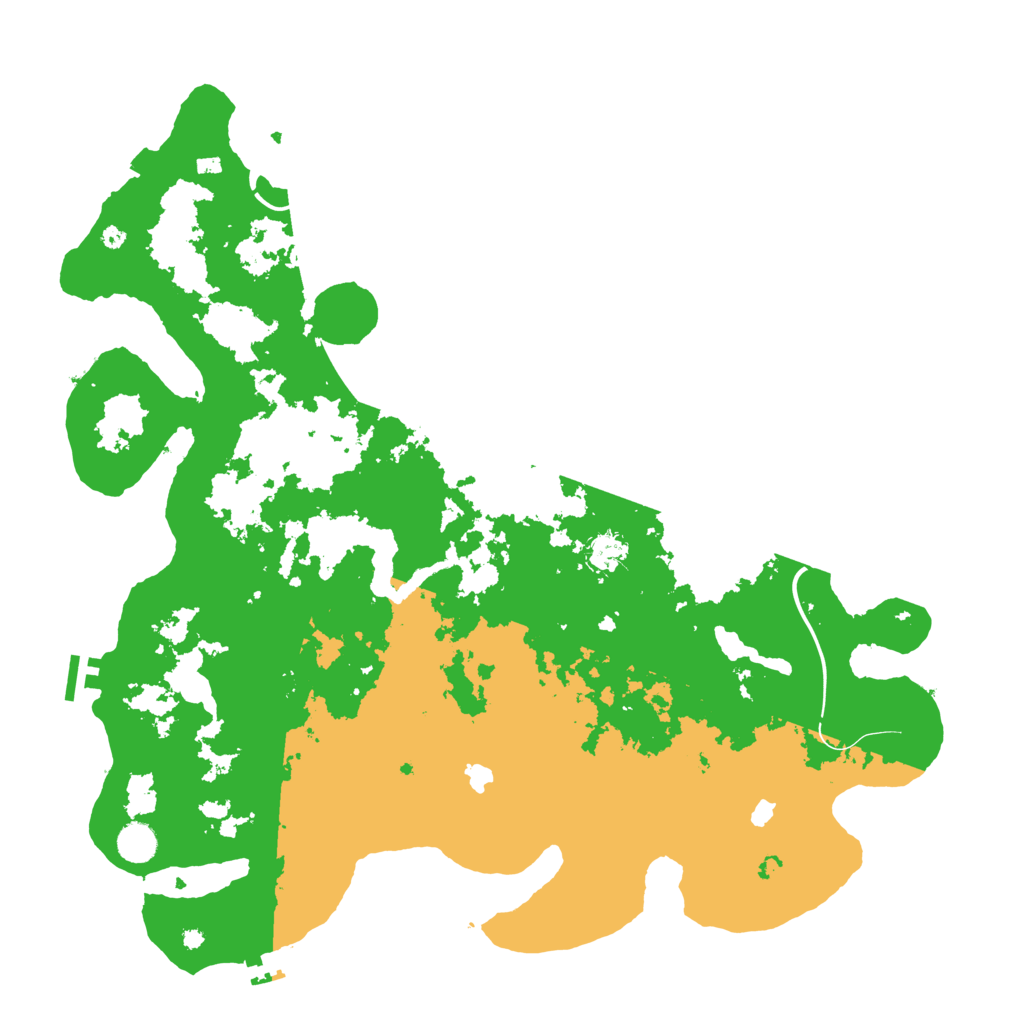 Biome Rust Map: Procedural Map, Size: 4500, Seed: 435139415