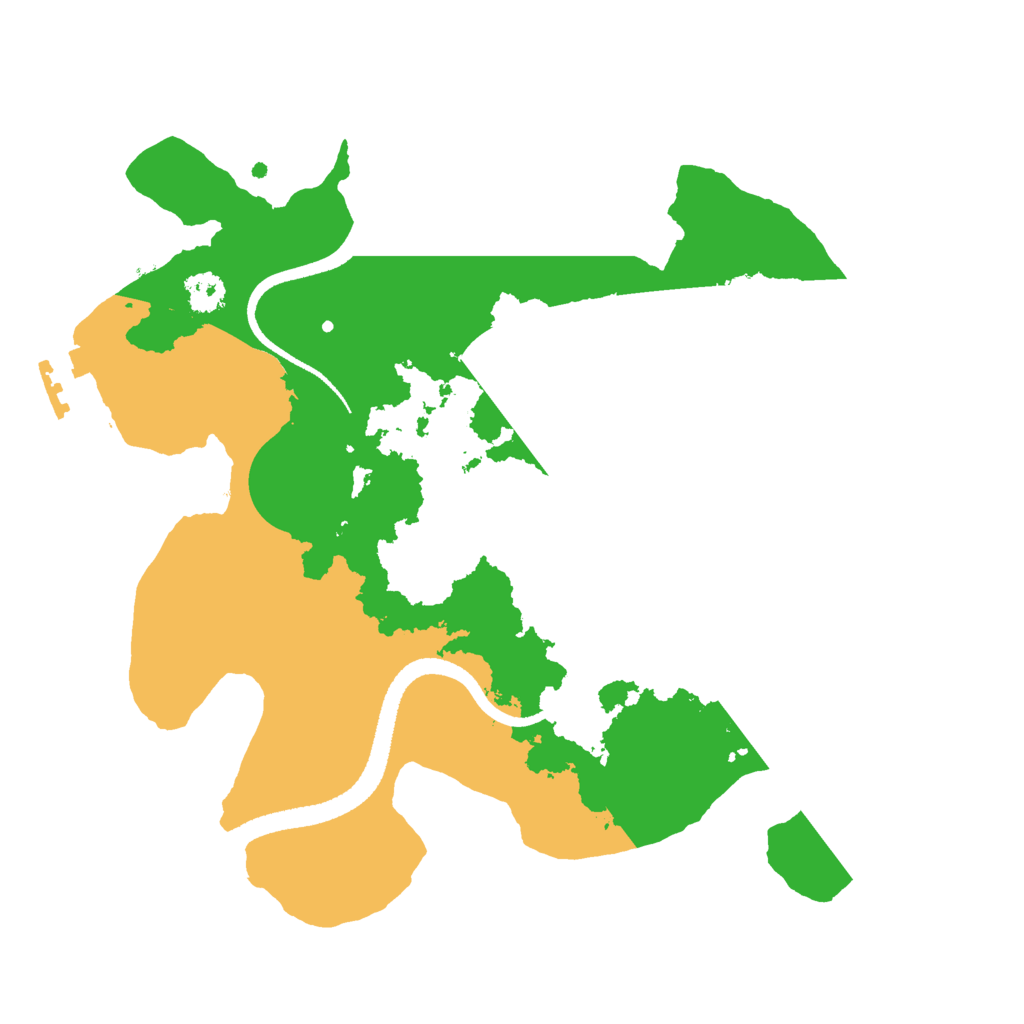 Biome Rust Map: Procedural Map, Size: 2600, Seed: 1111