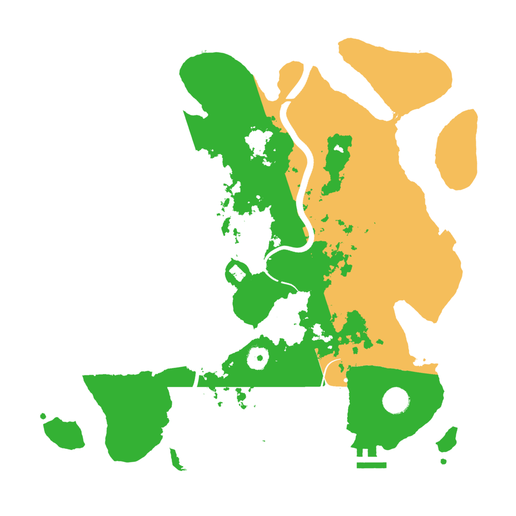 Biome Rust Map: Procedural Map, Size: 3500, Seed: 1959939051