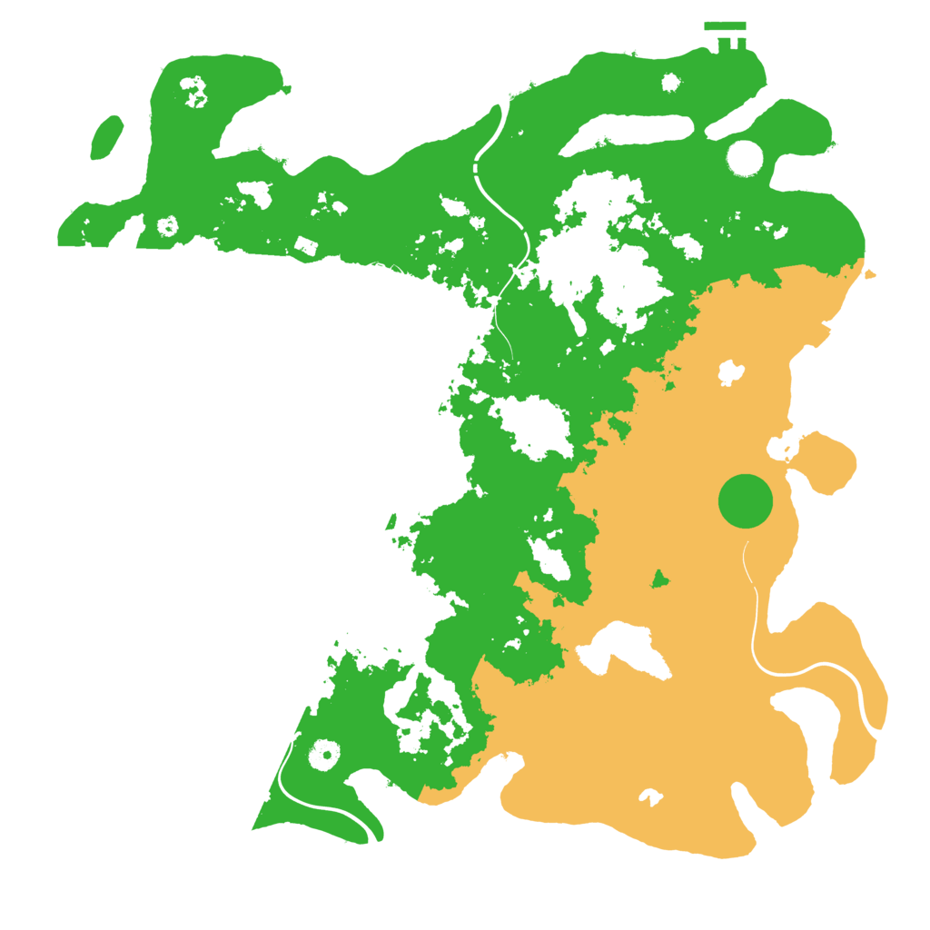 Biome Rust Map: Procedural Map, Size: 4500, Seed: 943452472