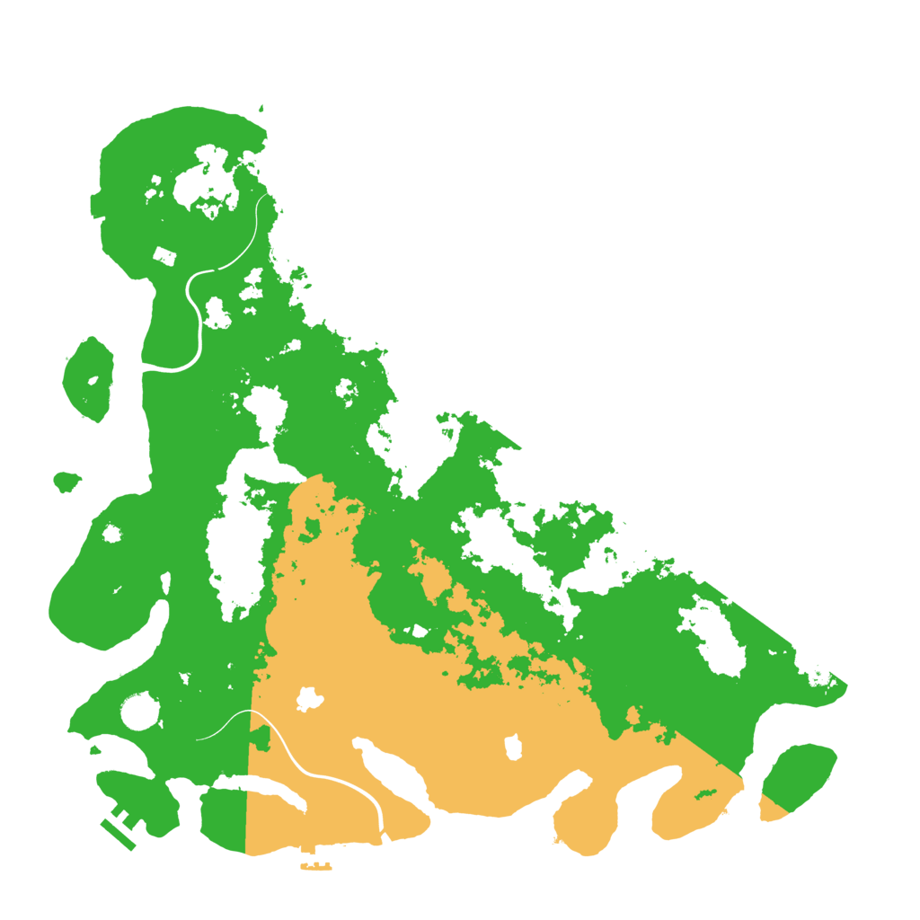 Biome Rust Map: Procedural Map, Size: 4500, Seed: 458335