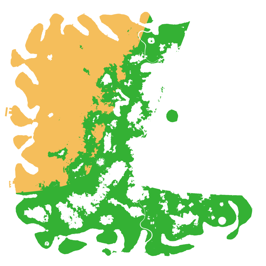 Biome Rust Map: Procedural Map, Size: 6000, Seed: 192937095