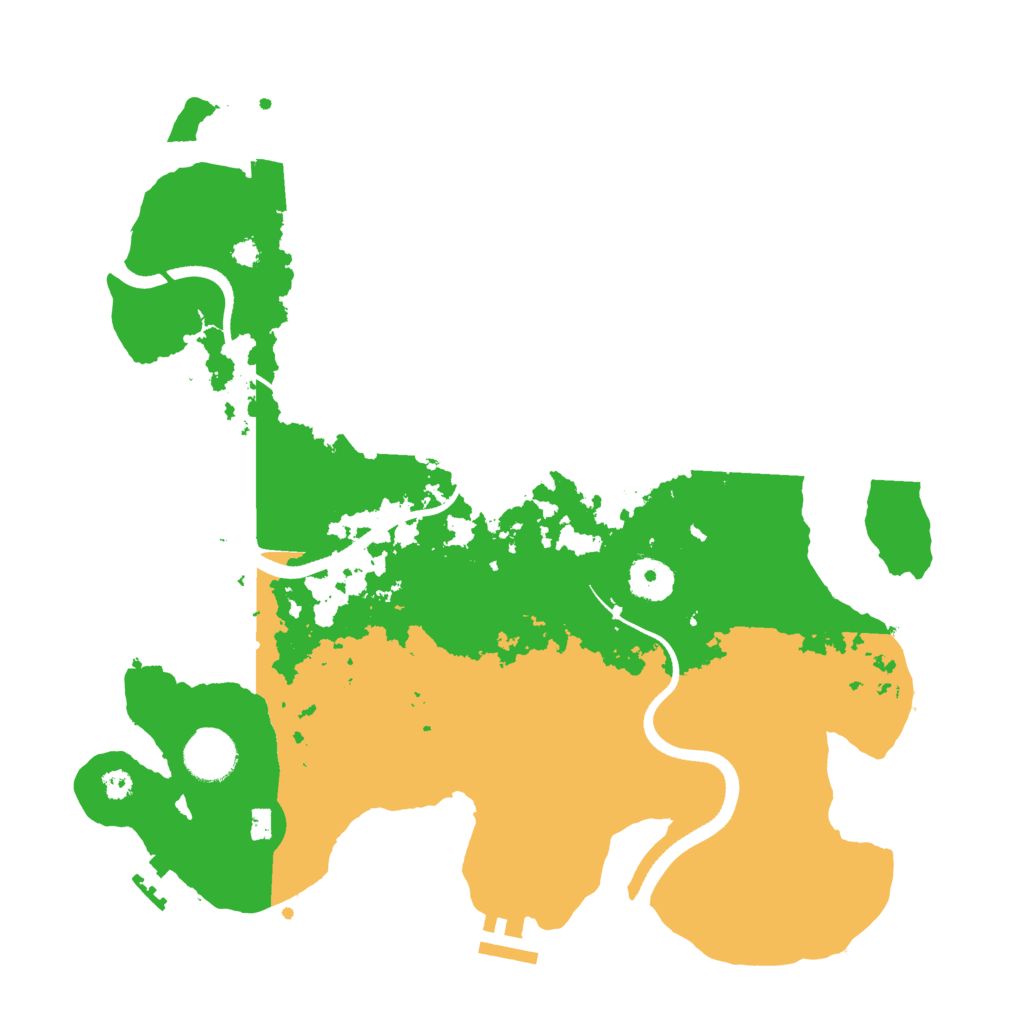 Biome Rust Map: Procedural Map, Size: 3500, Seed: 1258169981