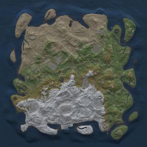 Thumbnail Rust Map: Procedural Map, Size: 4300, Seed: 1308556979, 18 Monuments