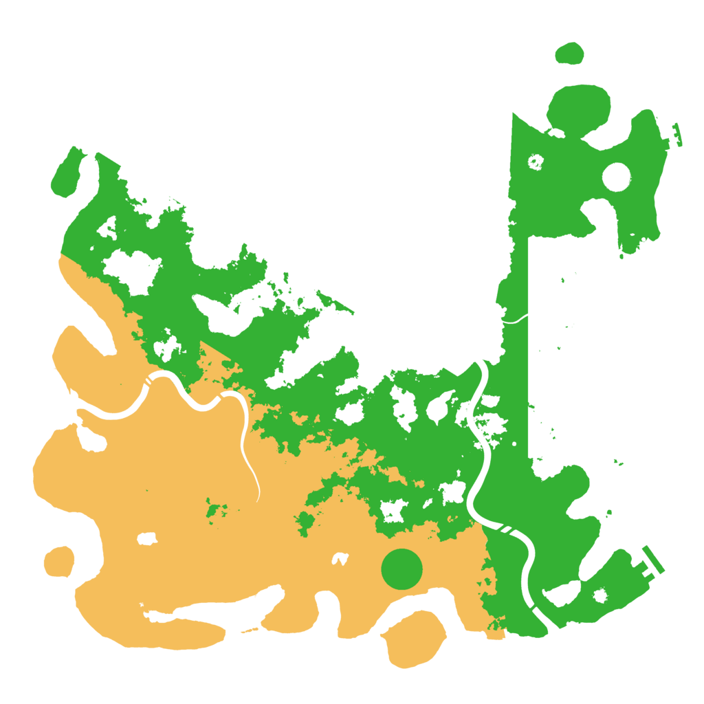 Biome Rust Map: Procedural Map, Size: 4500, Seed: 1000383476