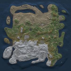 Thumbnail Rust Map: Procedural Map, Size: 4000, Seed: 713777, 16 Monuments