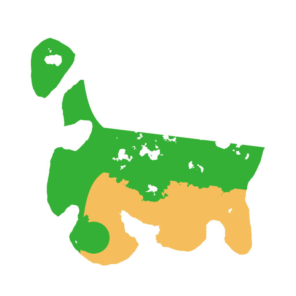 Biome Rust Map: Barren, Size: 2456, Seed: 2147483645