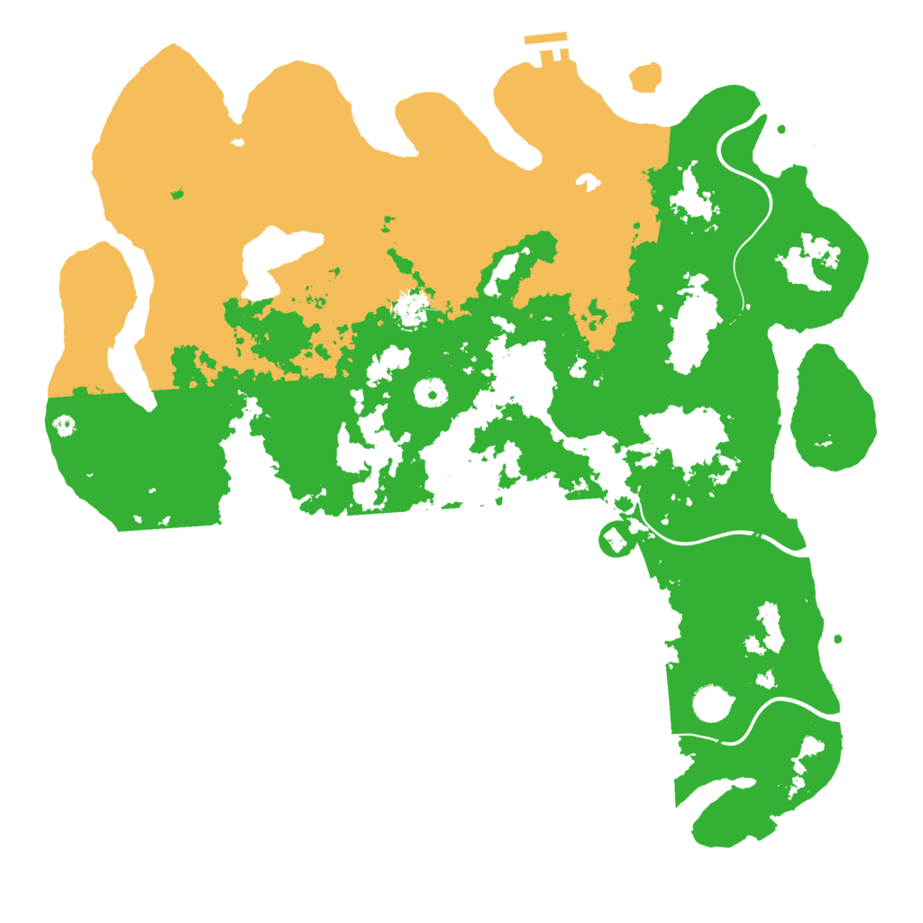 Biome Rust Map: Procedural Map, Size: 4350, Seed: 64333456