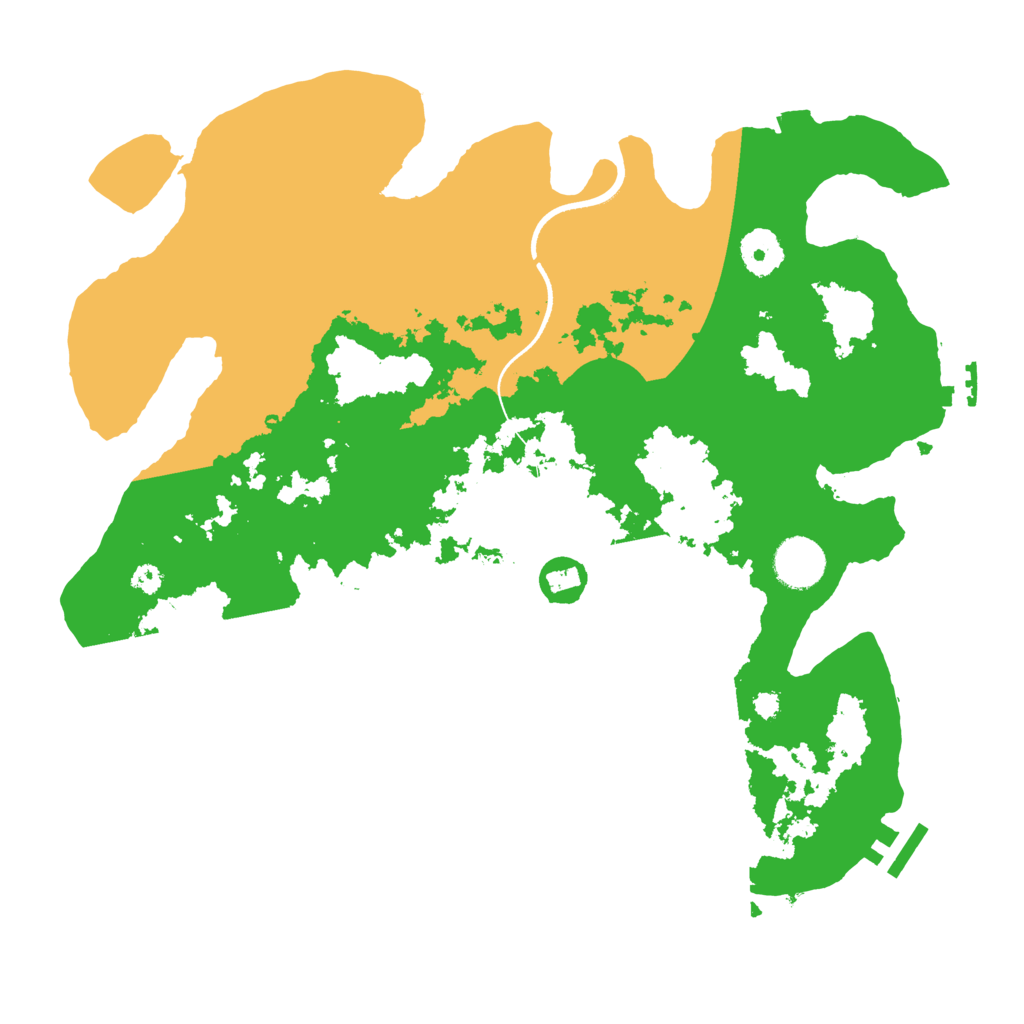 Biome Rust Map: Procedural Map, Size: 3500, Seed: 630644