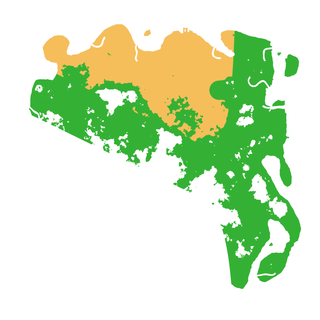 Biome Rust Map: Procedural Map, Size: 4400, Seed: 837284923
