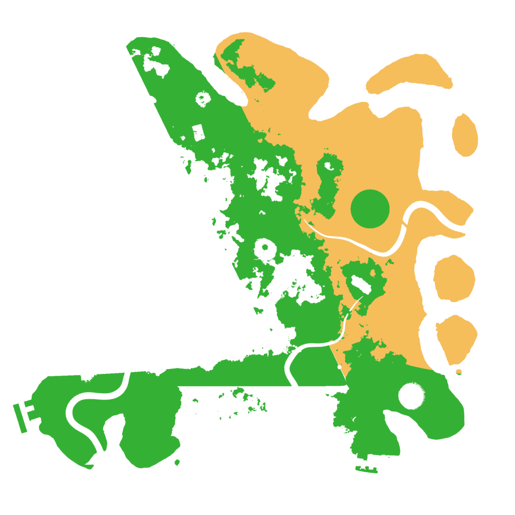 Biome Rust Map: Procedural Map, Size: 3500, Seed: 1682280151