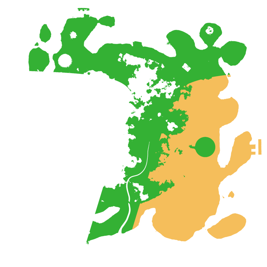 Biome Rust Map: Procedural Map, Size: 3500, Seed: 420560