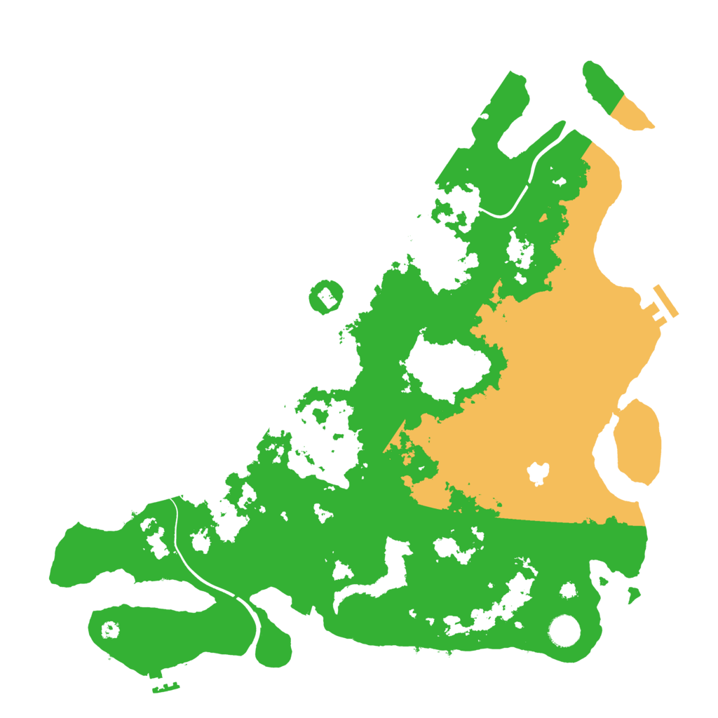 Biome Rust Map: Procedural Map, Size: 4000, Seed: 1109